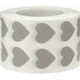 thumbnail image 2 of Gray Heart Stickers, 0.5 Inch Wide, 1000 Labels on a Roll, 2 of 3