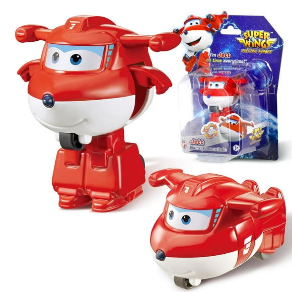 Super Wings Transformer Toys, 2 in Jett Robot Transformer Action Figures, 2-in-1 Mode Robot Transformer Toys for Boys Girls 4-6 6-8, Fun Plane Toys for Boys Toddlers Kids Age 3 4 5 6 7 8