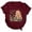 d-100Wine15, variant on Dolly Music Parton Memorial T-Shirt for Women, Retro Country Music Casual Tops O-Neck Short Sleeve T Shirt