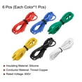 thumbnail image 3 of Uxcell 6Pcs 16 Gauge Silicone Wire 16AWG Electrical Wire Stranded Wire Flexible Tinned Copper Wire High Temp Hookup Wire 6 Color 4.92ft, 3 of 7