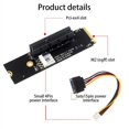 thumbnail image 3 of NGFF M.2 to PCI-E 4X Riser Card M2 M Key to PCIe X4 Adapter with LED Indicator SATA Power Riser for, 3 of 5