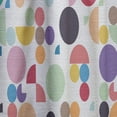 thumbnail image 4 of Designart 'Abstract Retro Circular I' Mid-Century Modern Curtain Panel, 4 of 5