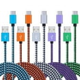 thumbnail image 2 of RGHJAR-5Pack 6ft USB A to Type C Charger Cable Fast Charging Cord for Samsung Galaxy S24 A55 A35 A15 A14 A54 A53 A23 A13 A03s 5G A73 A02s A12 A20 A21 A30 A32 A42 A52 A50 A51 A10e A60 A70 A71, Z Fold5, 2 of 3