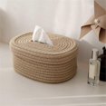thumbnail image 5 of Tissue Box Cover Square Tissue Holders Cotton Rope Covers Rectangular Tissue Box Cute Accessories Decorative Organizer A, 5 of 5