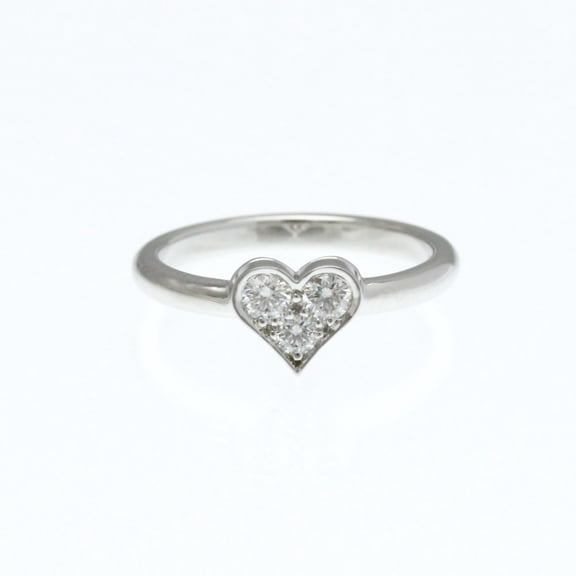 Pre-Owned Tiffany Sentimental Heart Diamond Ring Platinum Fashion Diamond Band Ring... (Good)