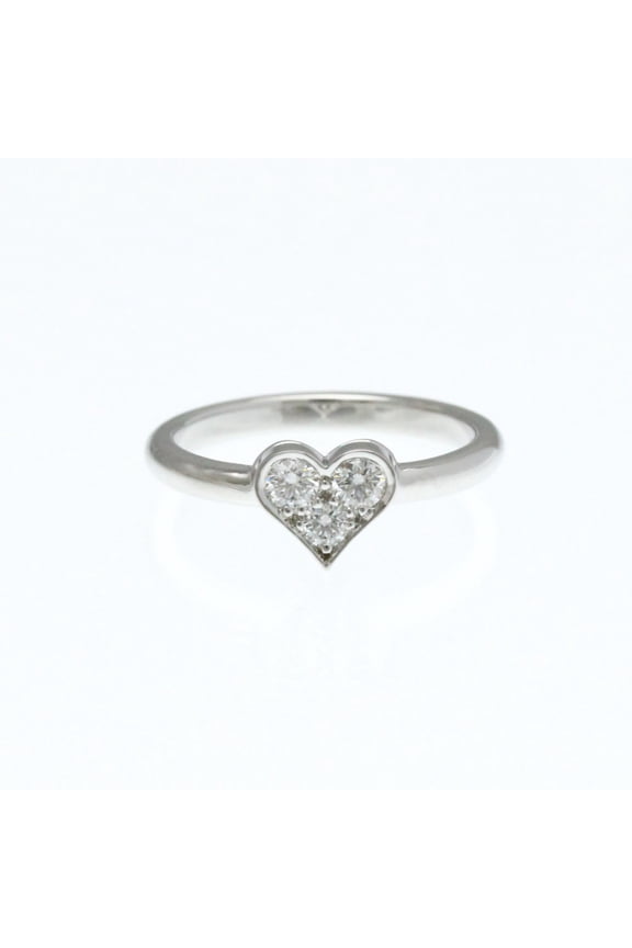 Pre-Owned Tiffany Sentimental Heart Diamond Ring Platinum Fashion Diamond Band Ring... (Good)