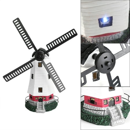Solar Light Ornaments EECOO Outdoor Solar Powered Rechargable LED Windmill Light Lamp Garden Landscape Decor Ornament ()