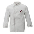 thumbnail image 3 of Unisex Chef Jacket Coat Kitchen Long Sleeve Cooker Restaurant XXL, 3 of 8