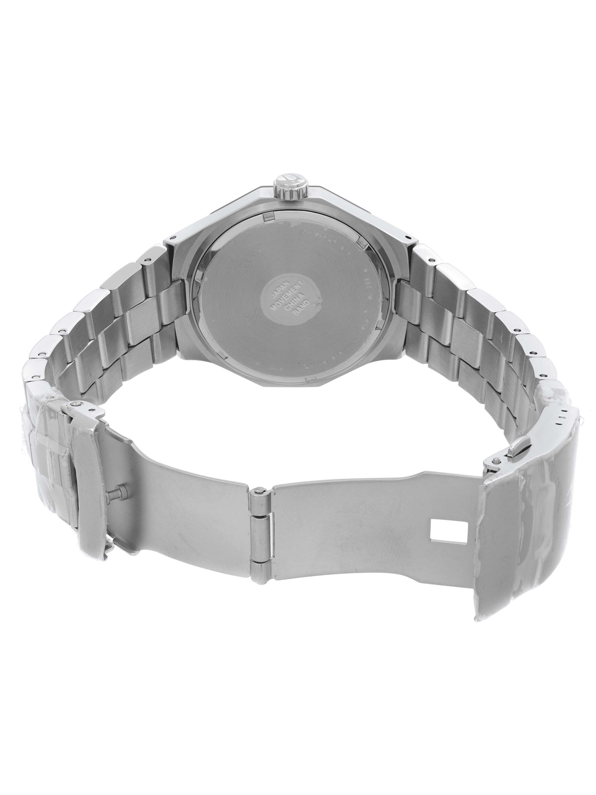 Bulova Men's Marine Star Diamond Accented Stainless Steel Watch