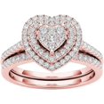 thumbnail image 1 of AKYUSGFL Fashion Rings for Women Synthetic Diamond Studded Zirconia Inlaid Rings Wedding Engagement Rings Jewelry Accessory Gifts, 1 of 5