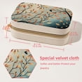 thumbnail image 5 of Tree Velvet Earring Organizer Jewelry Box with Removable Compartment - Portable Velvet Jewelry Organizer - Gift-ready Jewelry Boxes, 5 of 7