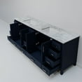 thumbnail image 6 of Jacques 84 in. W x 22 in. D Navy Blue Double Bath Vanity and Carrara Marble Top, 6 of 9