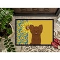 thumbnail image 3 of Carolines Treasures WDK5363MAT 18 x 27 in. Summer Sunflowers Longhaired Chocolate Chihuahua Indoor or Outdoor Mat, 3 of 7
