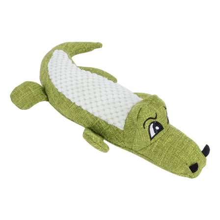 Plush Dog Toys, Chew Toys for Puppy Teething, Crocodile Plush Crinkle Interactive Tots Toy for Small Medium Large Dogs