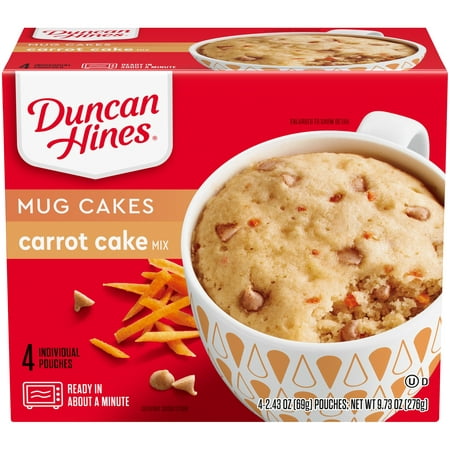 Duncan HinesÂ® Perfect Size for 1Â® Decadent Carrot Cake Mix 4 ct