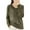 Green, variant on 2025 New Fashion Plus Size Women's Solid Color Long Sleeved V-neck Knitted Shirt With A Stripe Top