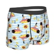 thumbnail image 2 of KLL Submarine With Fishes Undersea Men's Cotton Boxer Briefs Underwear-XX-Large, 2 of 8