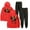 red, variant on Eden Munoz Fechas Tour 2025 Hoodies Set Merch Men/Women Sweatshirt Pants Two Piece Set Hooded Streetwear
