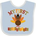 thumbnail image 3 of Inktastic My First Thanksgiving Day Turkey Boys or Girls Baby Bib, 3 of 4
