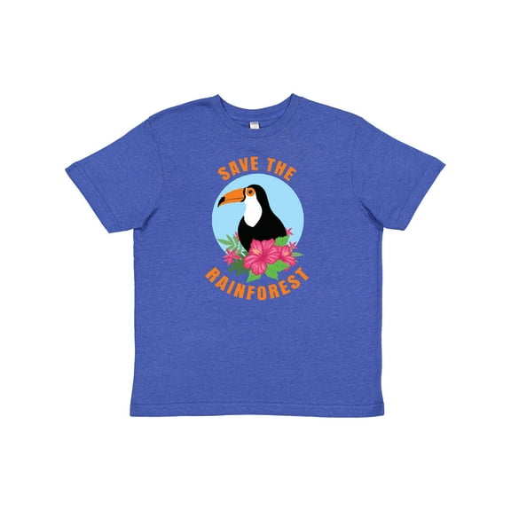 Inktastic Save the Rainforest Toucan Illustration Youth T-Shirt