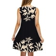 thumbnail image 6 of Axiiglly Beach Dress for Women Flowy Sleeveless Tank Dress Floral Print Summer Dresses Casual Swing Loose Sundress A line Vacation Hawaiian Mini Dress with Pockets, 6 of 6
