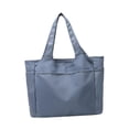 thumbnail image 3 of Bolso bolso bolso de viaje bolso de hombro de hombro de trabajo liviano para mujeres bolsas de gimnasia para fitness para las vacaciones de baile de Azul, 3 of 8