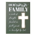 thumbnail image 5 of Crystal Art Gallery Our Family Typographic Cross Wood Wall Plaque Art - 8" x 6", 5 of 7