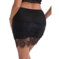 thumbnail image 2 of DARING DIVA Women's Above Knee Half Slip Lace Hem Short Under Dresses M Black, 2 of 6