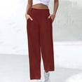 thumbnail image 6 of Sevevn Women's Fall Corduroy Pleated Draped Straight-Leg Roll-Cuff Pants Versatile Comfortable Casual Outdoor Pants with Pockets, 6 of 9