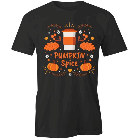 Pumpkin Spice T-Shirt | Cute Autumn Black Tee Gift