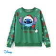 thumbnail image 2 of Disney Lilo & Stitch Womens Graphic Sweatshirts Family Christmas Matching Sets Pullover Ugly Sweatshirts, 2 of 7