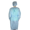 thumbnail image 3 of Northlight 50 Ensembles de Bonnets, Robes et Chaussons Jetables de Protection Personnelle Bleus - Taille Moyenne, 3 of 5