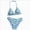 Blue, variant on Girl's 2 Piece Swimsuits Floral Gingham Halter Triangle Wireless Bikini Bathing Suit (Red,10-11 Y)
