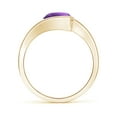 thumbnail image 2 of ANGARA Natural Semi Bezel-Set Solitaire Round 1.7 ct Amethyst Bypass Ring in 14K Yellow Gold for Women (Size-8mm) | February Birthstone, Anniversary, Jewelry Gift for Women | Natural Amethyst Ring, 2 of 9