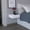 White, variant on Dark Brown Floating Side Table With Drawer, For Bedroom, Space End Adequate Storage Facility Practical
