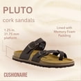 thumbnail image 5 of Cushionaire Pluto Cork Footbed Summer Sandals for Women 2025 Comfortable Slides with Adjustable Buckles, Toe Loop & Stitched Design – Stylish Slip On Women Footwear, 5 of 18