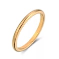 thumbnail image 1 of Women's Simple 18 K Rose Gold Smooth Korean Fashion Tail Ring, 1 of 1