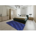 thumbnail image 4 of Ahgly Company Indoor Square Patterned Balloon Blue Area Rugs, 4' Square, 4 of 6