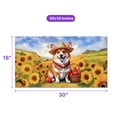 thumbnail image 5 of Vintage Corgi Says Hello Mother's Day Summer Sunflower Field Doormat Welsh Corgi Dog Lover Gifts Idea Indoor Outdoor Welcome Mat - 12005, 5 of 5