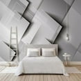 thumbnail image 1 of 3D Wallpaper Geometric Squares SKU# WAL0348, 1 of 1