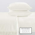 thumbnail image 5 of Micro Fleece Extra Soft Cozy Velvet Plush Sheet Set. Deluxe Bed Sheets with Deep Pockets. Velvet Luxe Collection (King, White), 5 of 5