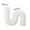 White, variant on Aromatherapy Candles, Artistic Decorative Candles, Geometric Shaped Candles, U-Shaped Soy Wax Candles