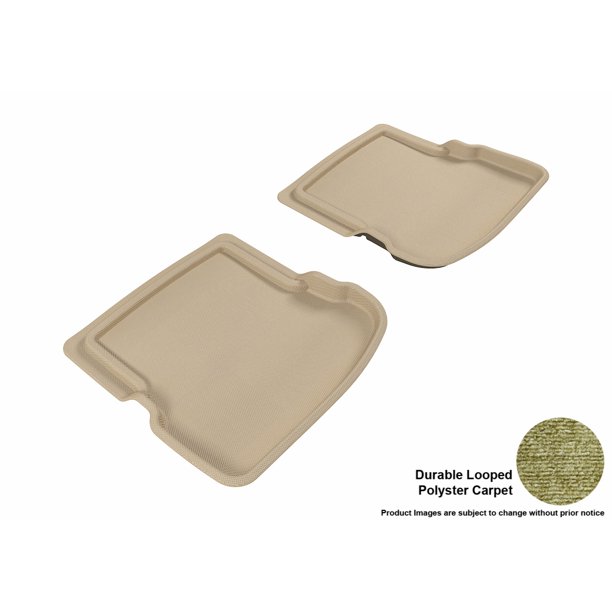 3D MAXpider 19982010 VW Beetle Second Row All Weather Floor Liners in Tan Carpet