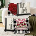 thumbnail image 1 of Fiudx Almohadas de San Valentín, Juego de Cojines con Estampado de Corazones Románticos, Cojines de Tela de Algodón Suave, Ideales para Decorar El Sofá y La Cama, Regalo Perfecto para Tu Novia, Juego, 1 of 6