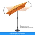 thumbnail image 6 of Ultrashades 6.5 ft Square Outdoor Patio Market Umbrella with Push Button Tilt and Crank Handle, Orange, 6 of 12