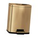thumbnail image 4 of Bote de Basura con Paso Bote de Basura 9L Bote de Basura de Acero Inoxidable de Moda Bote de Basura Bote de Basura de Cocina para baño en casa Sala de Dorado champagne, 4 of 9