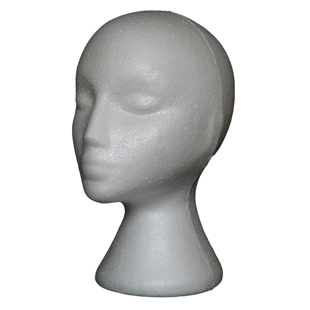 Foam Mannequin Female Head Model For Wig Glasses Hat Display Show Dress Forms 