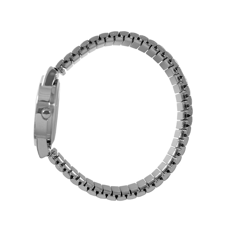 Time and Tru Adult Unisex Silver Round Case Analog Watch photo 2