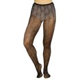 thumbnail image 4 of ToBeInStyle Women's Spandex Fishnet Pantyhose with Stars - Black - One Size, 4 of 5