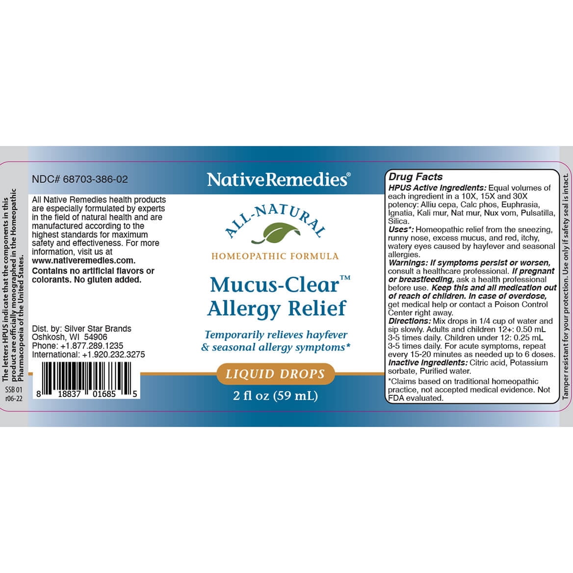 Native Remedies® Mucus-Clear Allergy Relief